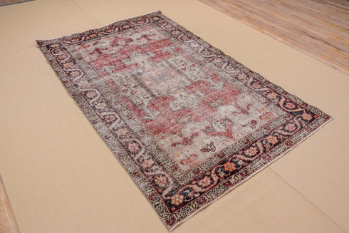 Vintage Oushak Area Rug (4' x 7')